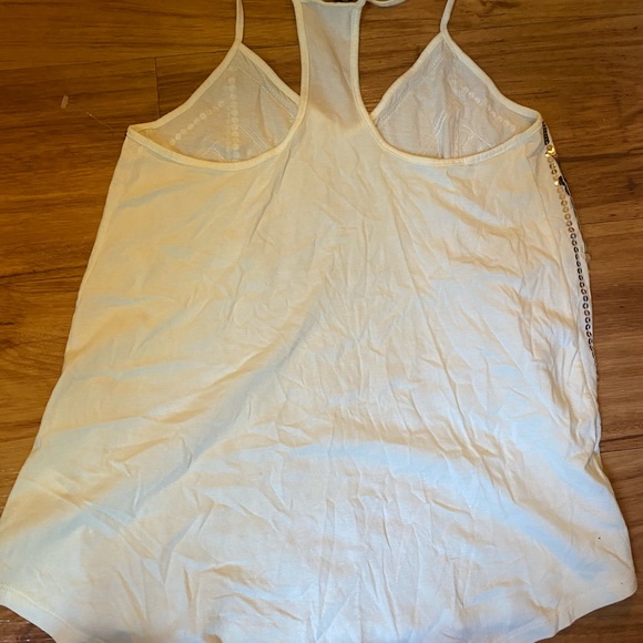 Sold ❌❌❌Express Sequin gold off-white silver top - Picture 3 of 5
